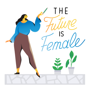 The future is female PNG, SVG