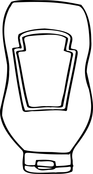 Бутылка соуса в PNG, SVG