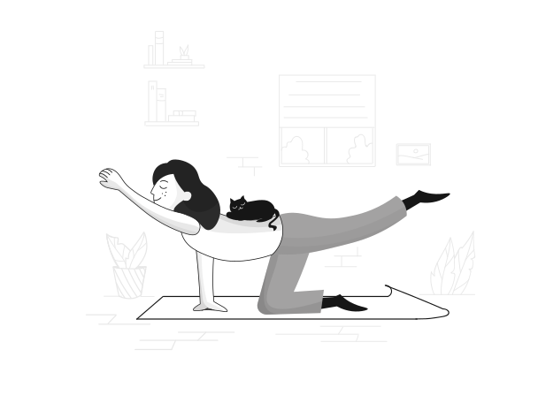 Yoga Illustration in PNG, SVG