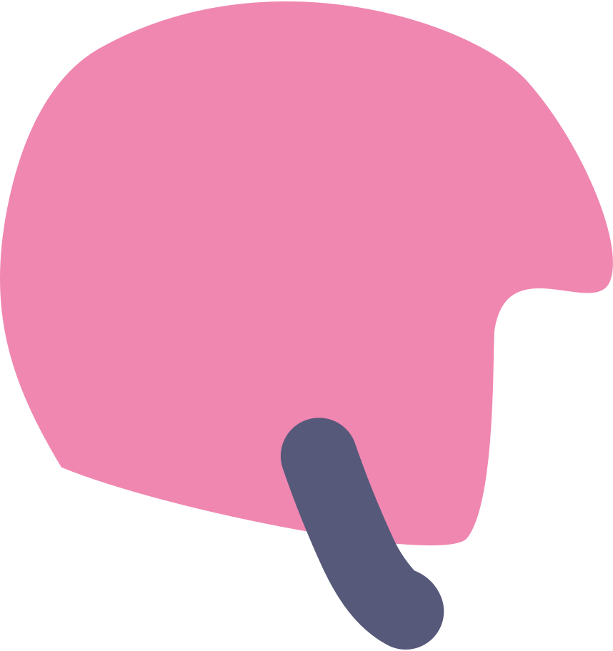 Pink helmet Illustration in PNG, SVG