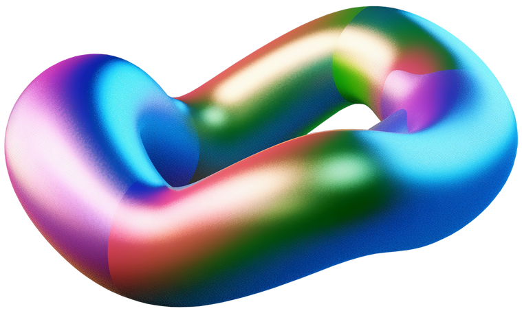 3D abstract vivid form PNG, SVG
