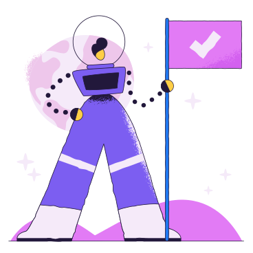 Astronaut successfully landing on the moon PNG, SVG