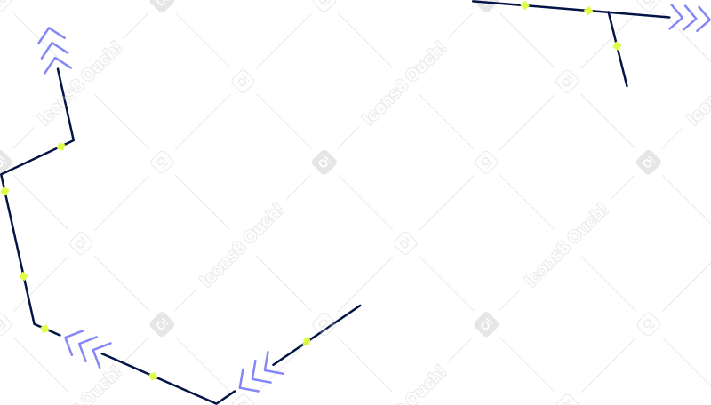 矢印付きの方向線 PNG、SVG