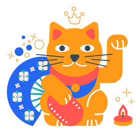  Happiness cat Illustration in PNG, SVG