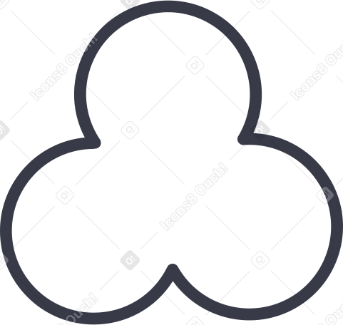 форма трилистника в PNG, SVG
