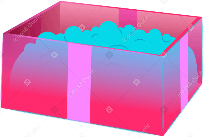 Коробка конфетти в PNG, SVG