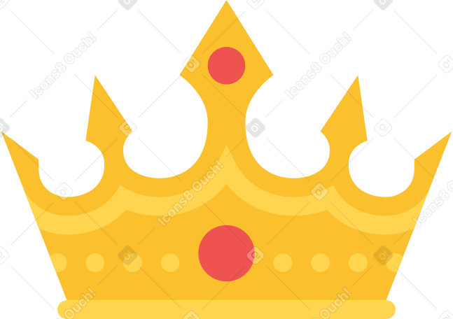 golden crown Illustration in PNG, SVG