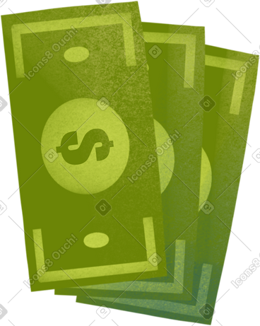 Three banknotes PNG, SVG