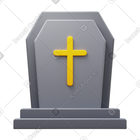 3D grave PNG, SVG