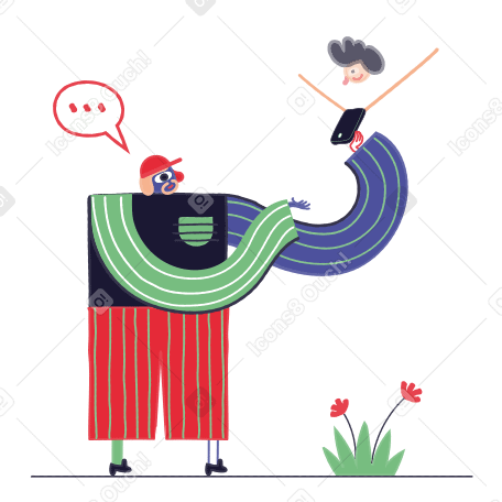 Illustration Communication du futur aux formats PNG, SVG