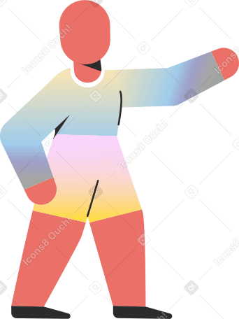 child pointing Illustration in PNG, SVG