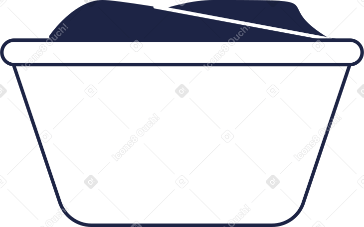 línea de tazón PNG, SVG