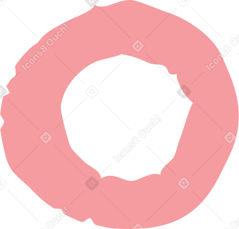 pink ring shape PNG, SVG