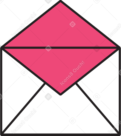 open empty envelope PNG, SVG