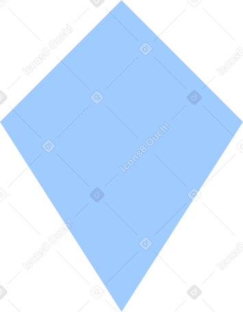 light blue kite Illustration in PNG, SVG