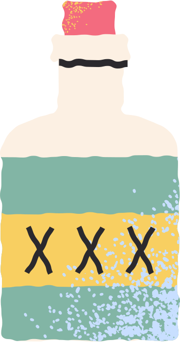 Бутылка с ядом в PNG, SVG