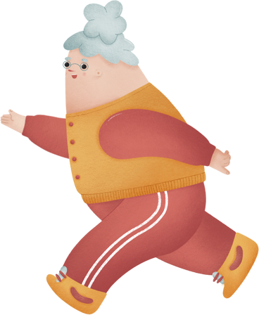 Granny running в PNG, SVG