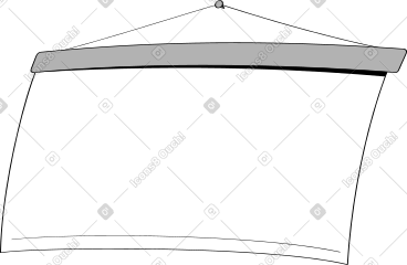 Sliding screen for projector and presentations PNG, SVG