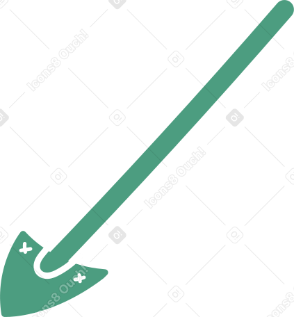 shovel Illustration in PNG, SVG