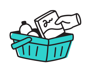 Adding product to shopping basket PNG, SVG