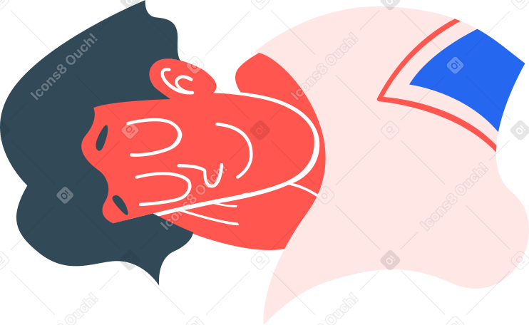 спящая женщина в PNG, SVG
