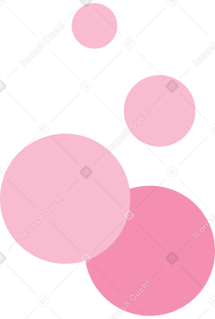 bubbles Illustration in PNG, SVG
