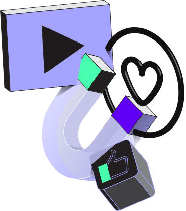 magnet, like and heart sign PNG, SVG