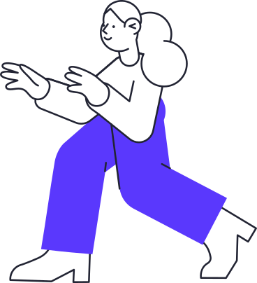 walking woman with raised arms PNG, SVG