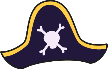 pirate hat PNG, SVG