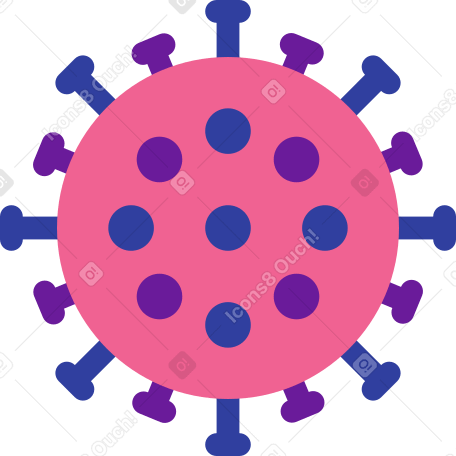 covid molecule Illustration in PNG, SVG