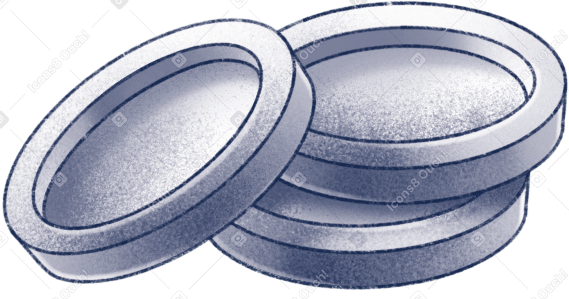 stack of coins PNG, SVG
