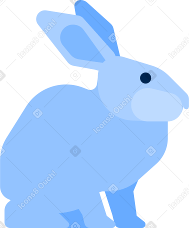 rabbit Illustration in PNG, SVG