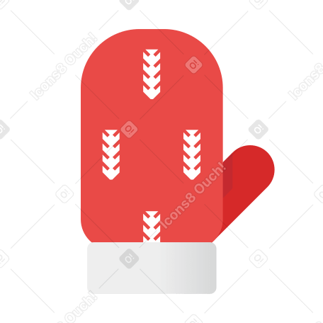christmas mitten PNG, SVG