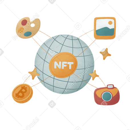 Nfts podem ser comprados em todo o mundo por bitcoins PNG, SVG