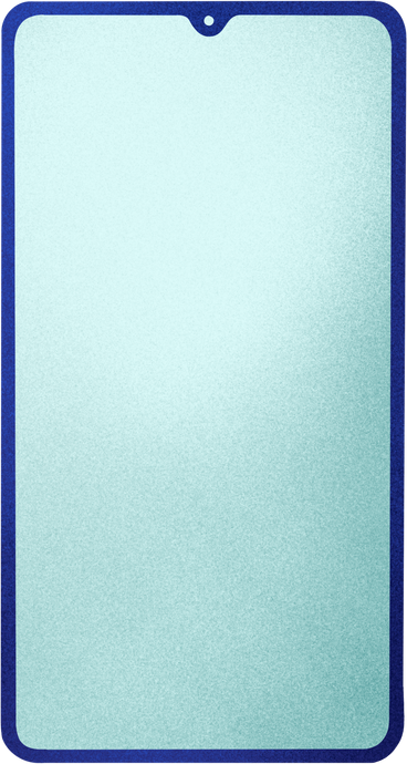 smartphone with a blue case PNG, SVG