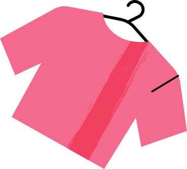 Rosa t-shirt auf einem kleiderbügel PNG, SVG