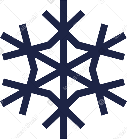 snowflake line Illustration in PNG, SVG