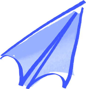 blue paperplane PNG, SVG