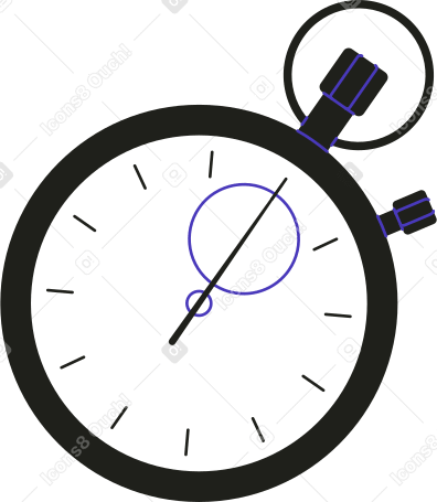 黑色定时器 PNG, SVG