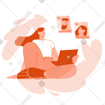 与同事参加 zoom 会议的女士 PNG, SVG