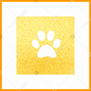 Foto com estampa de pata de cachorro PNG, SVG