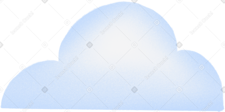 Nube azul PNG, SVG