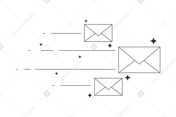 Emails flying at the speed of the web PNG, SVG