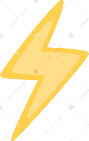 Знак молнии в PNG, SVG