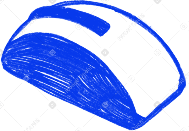 blue computer mouse Illustration in PNG, SVG
