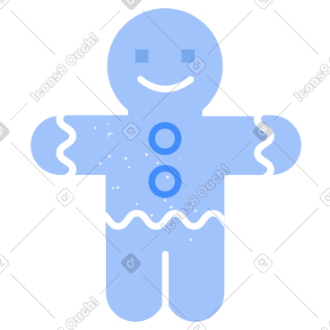 Gingerbread man PNG, SVG