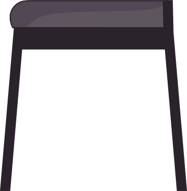 Черный стул в PNG, SVG