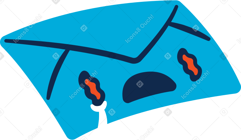 crying letter message Illustration in PNG, SVG