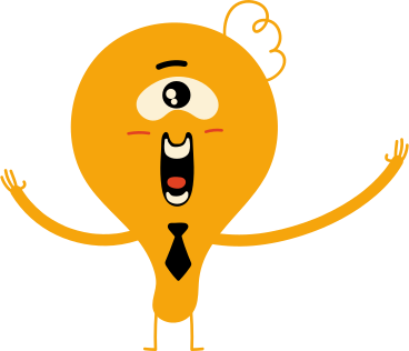 yellow one-eyed character with a tie PNG, SVG