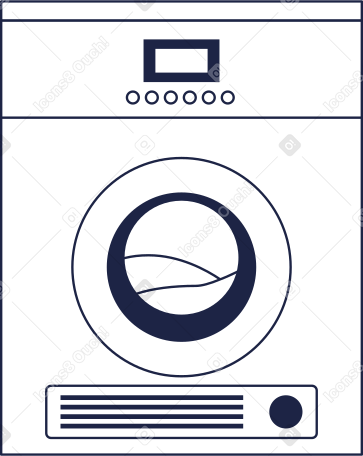 washer line Illustration in PNG, SVG